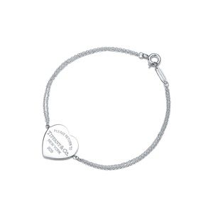 Return to Tiffany Heart Tag Double Chain Bracelet